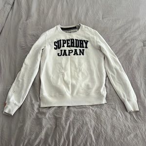Men’s SuperDry Japan white sweatshirt size Medium